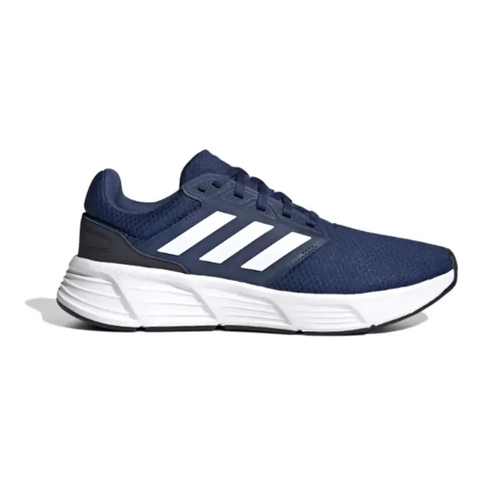 Adidas Men's Tech Indigo Cloud White Legend Ink Galaxy 6 Running Shoes Size 9